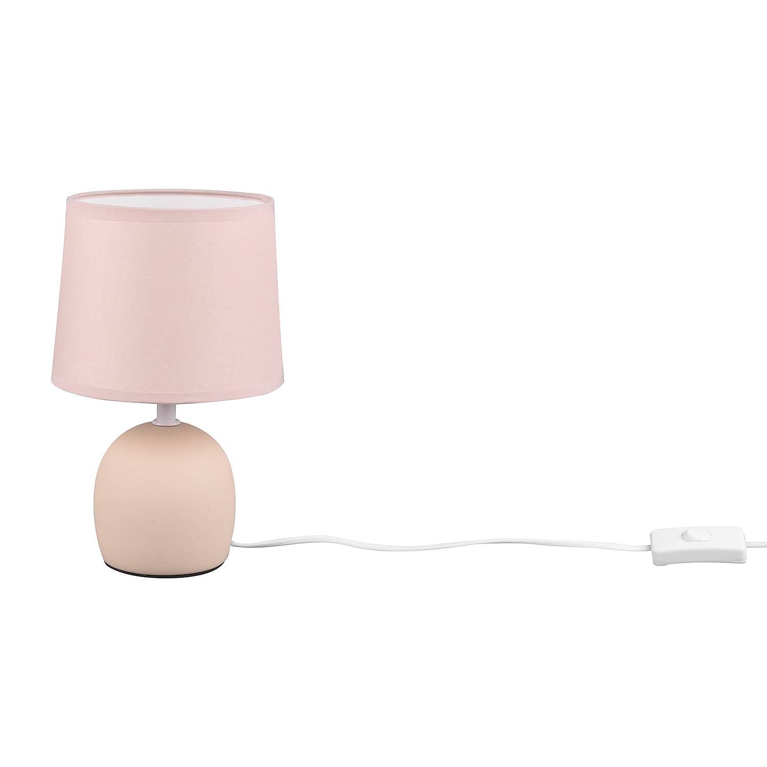 Tischleuchte Malu Mischgewebe Keramik Beige 2
