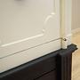 Vintage Tresor Stahl Holz Creme 1950er Jahre 13