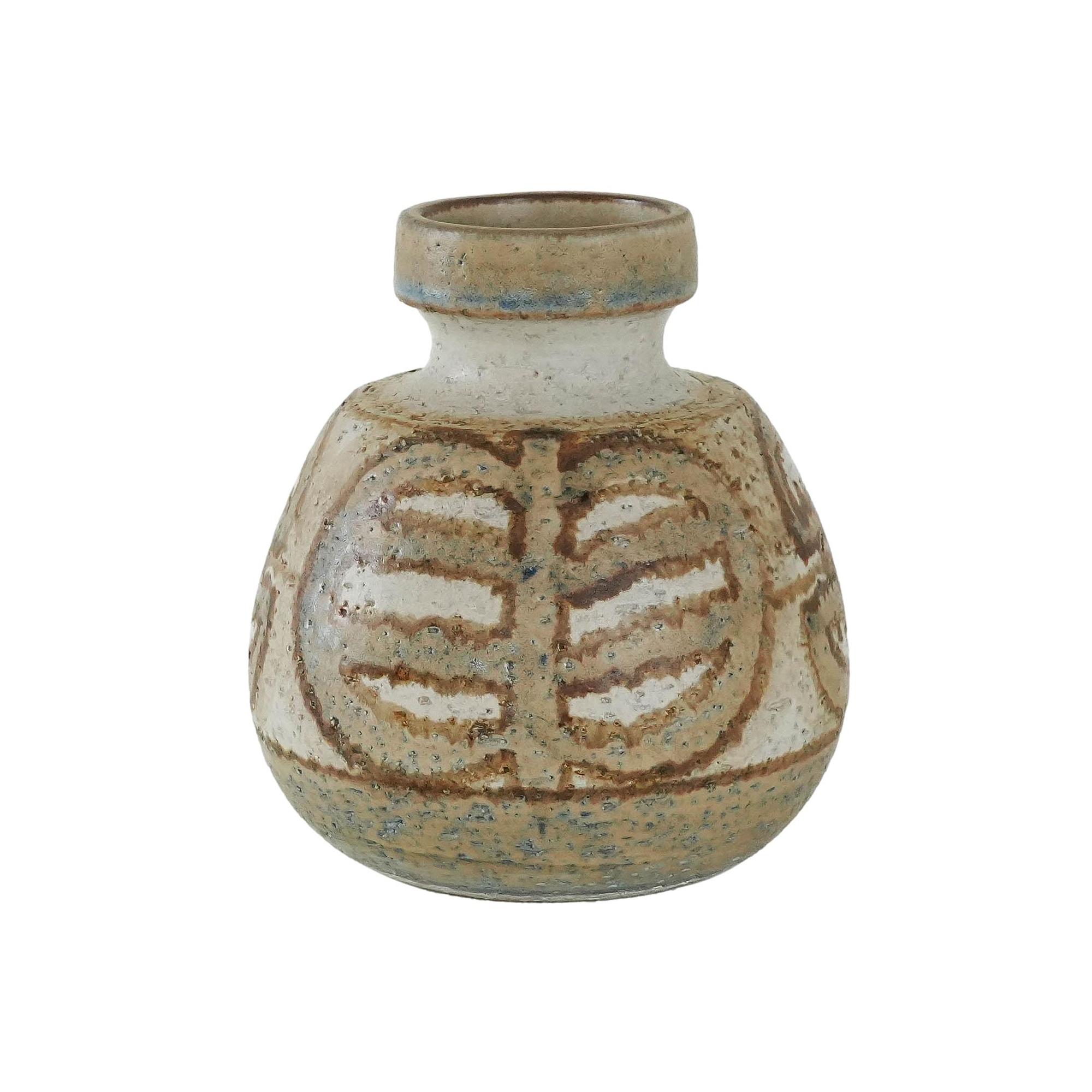 Vase Keramik Braun 1