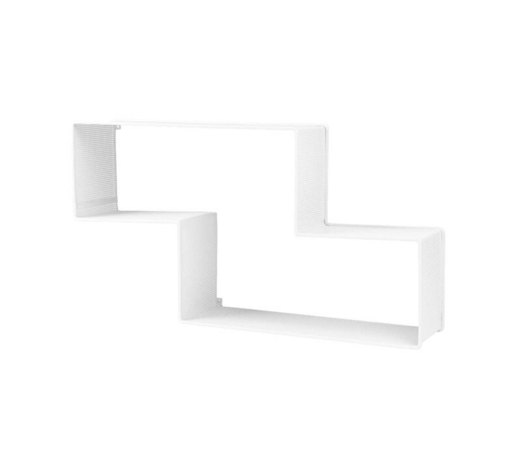 Dedal Wandregal Metall Weiß 0