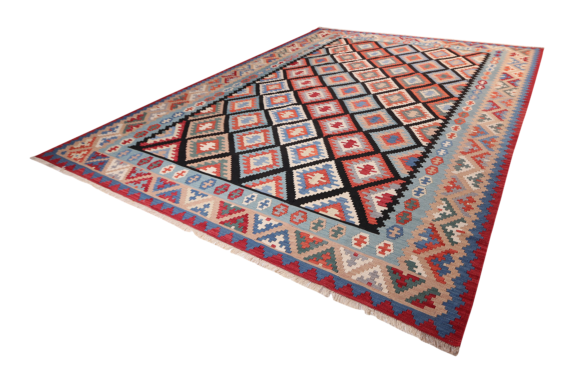 Kilim Gashgai Teppich Mehrfarbig 3
