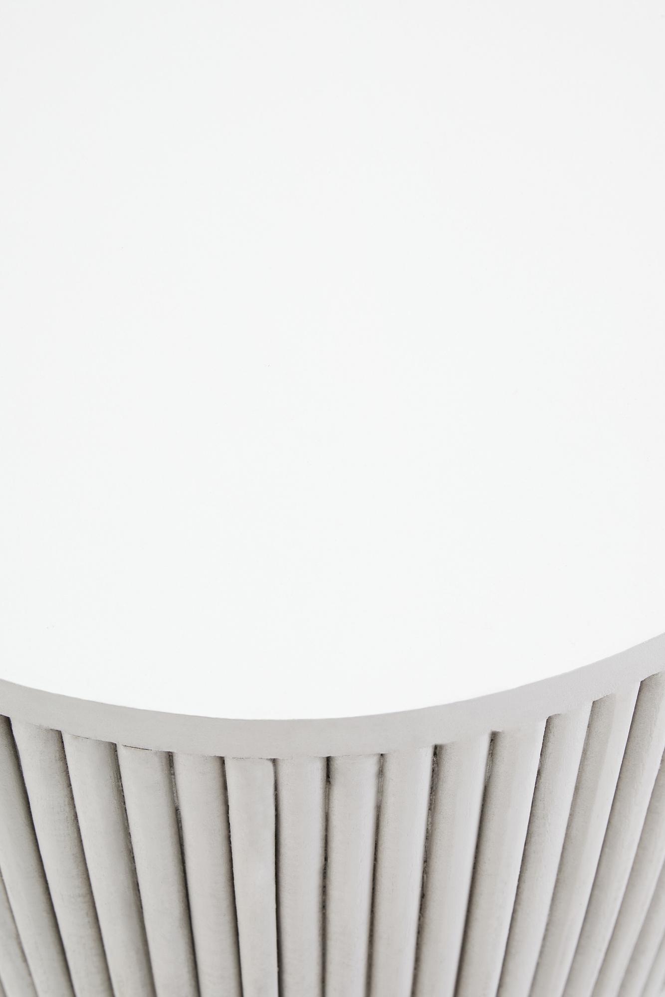 Walsa Beistelltisch Mangoholz Ridge Detail Whitewash 0