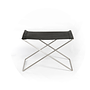 OX Small Leather Stool Black 0