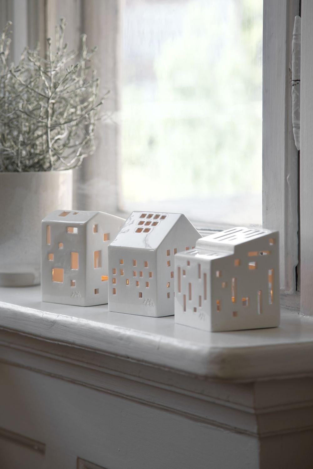 Urbania Lichthäuser Keramik Weiß 6