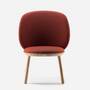 Naïve Lounge Chair Ash Wood Fabric Cognac 4