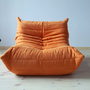 Togo Lounge Set 2-tlg. Textil Orange 5