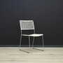 2x Vintage chair metal white 1960s 2