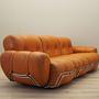 Divano Space Age a 3 posti arancione anni '60 7