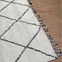 Berber rug HKLIVING wool black white 2