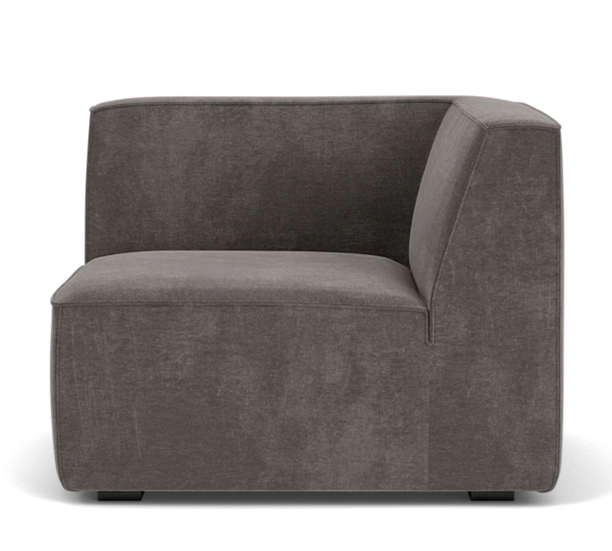 Dane 1-Sitzer Eckmodul Links Danny Steel Grey 3