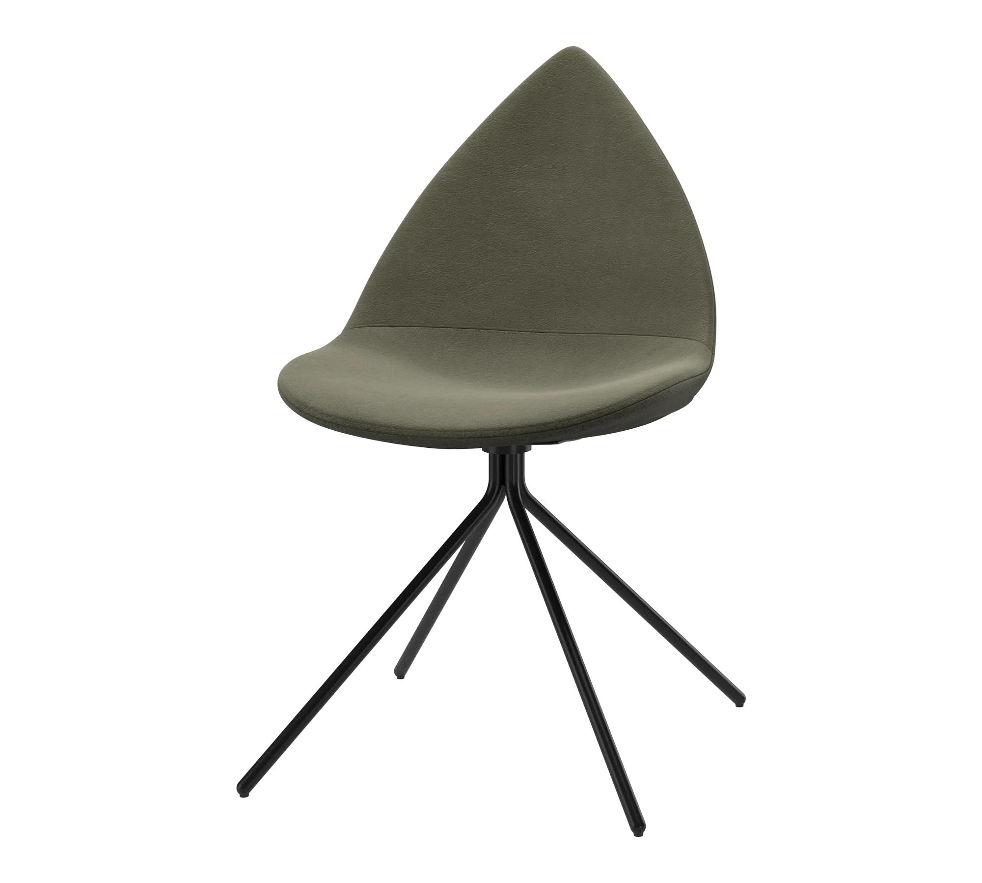 Ottawa dining chair York leather olive green 0