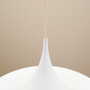 Vintage pendant lamp metal white 1970s 4
