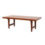 Coffee table teak wood 1970s 0