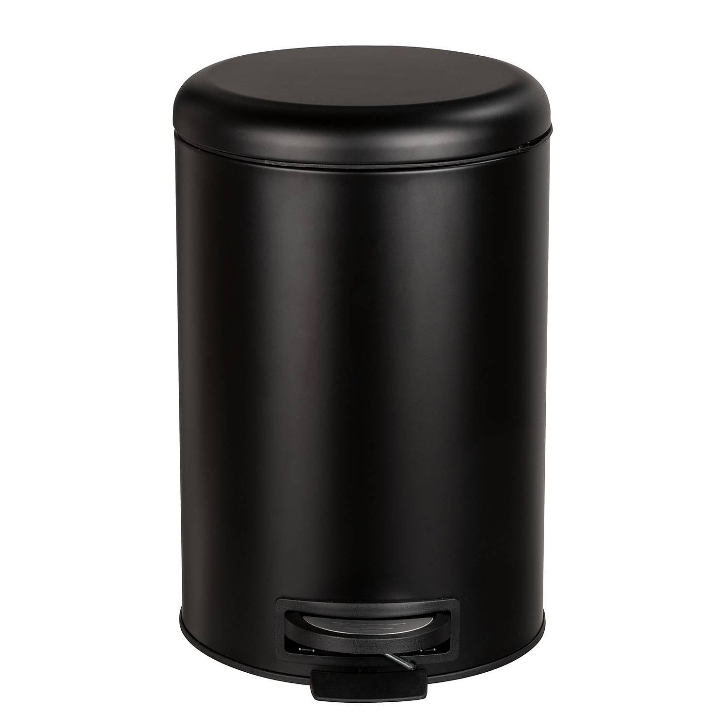  Leman Easy Close Treteimer Stahl Schwarz  2