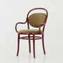 Vintage chair beech wood textile green 1