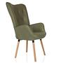 HAVENIO I Armchair Fabric Velvet Olive Green 2