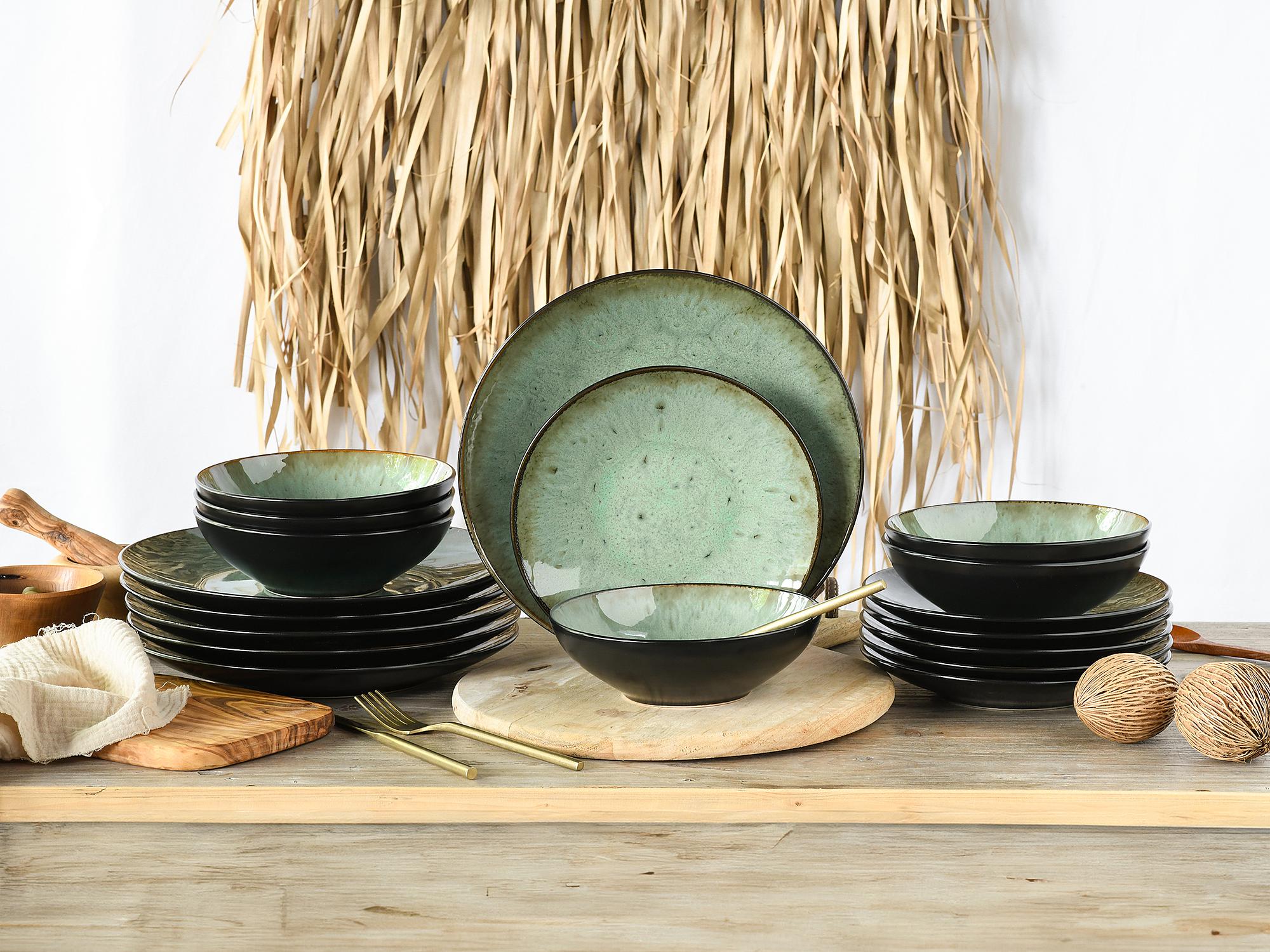 Jawa Dinner Service Stoneware Green 3