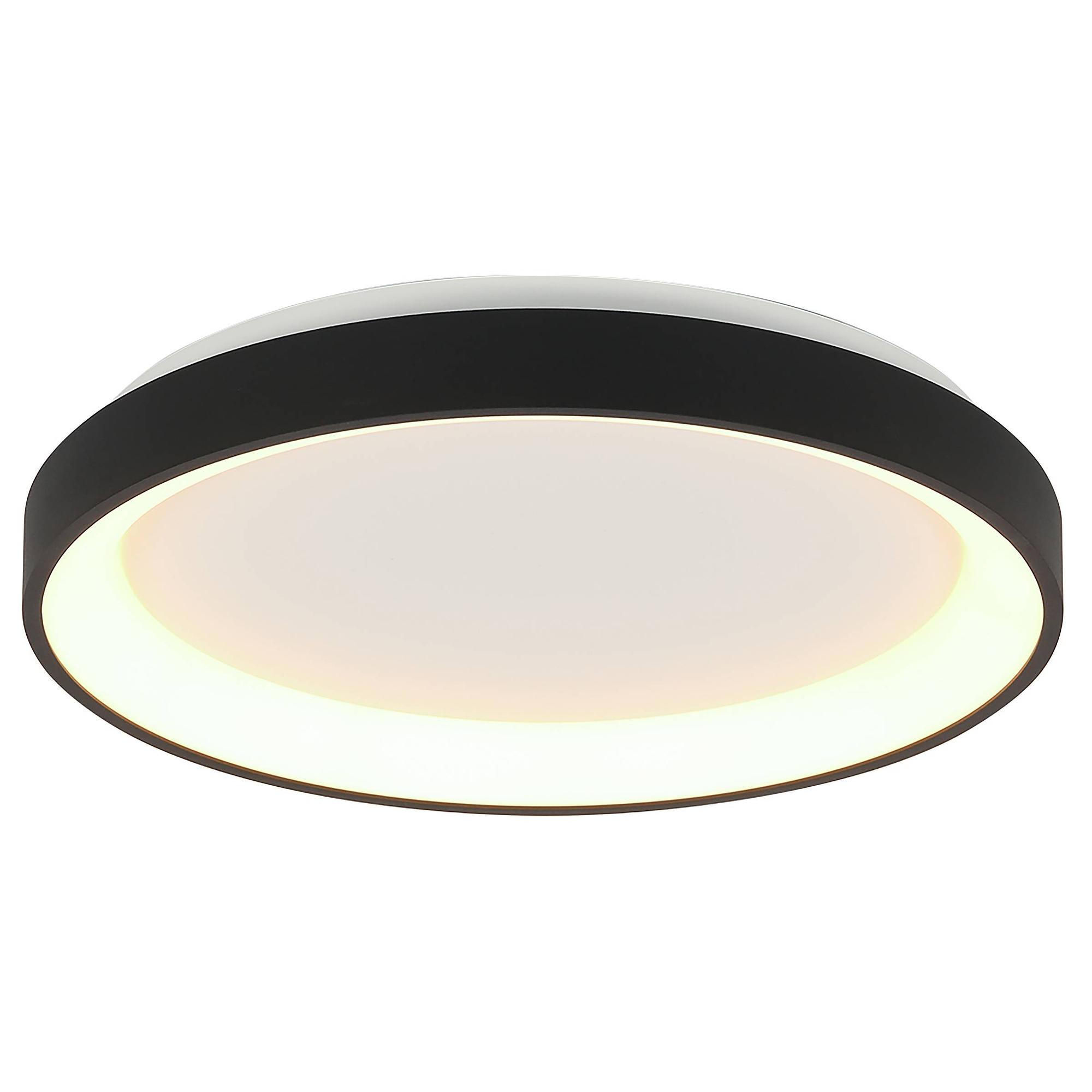 Ringlede Deckenleuchte Schwarz 3