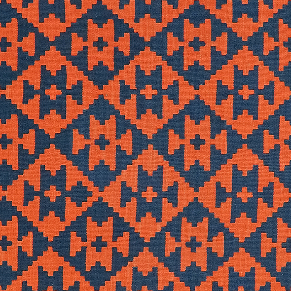 Kelim Gashgai Carpet Wool Blue 2