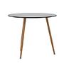 Polar Dining table MDF Dark oak look/Black ø 90cm 1