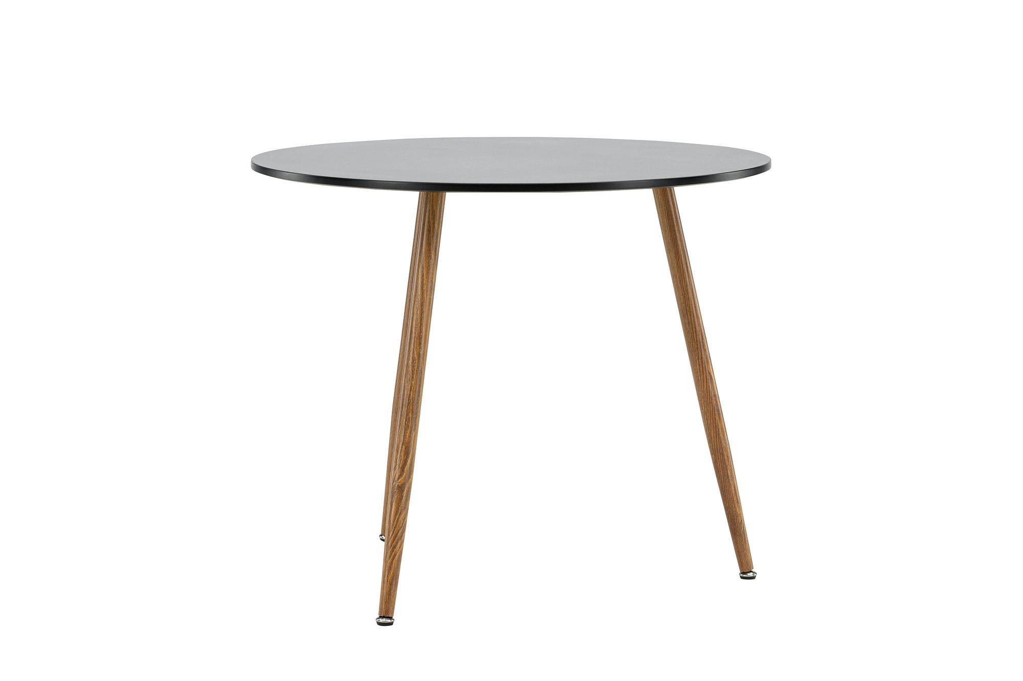 Polar  Esstisch  MDF  Dunkleiche-Optik/Schwarz ø 90cm 1