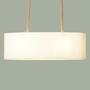 2-flame pendant lamp hanging on ropes White 0