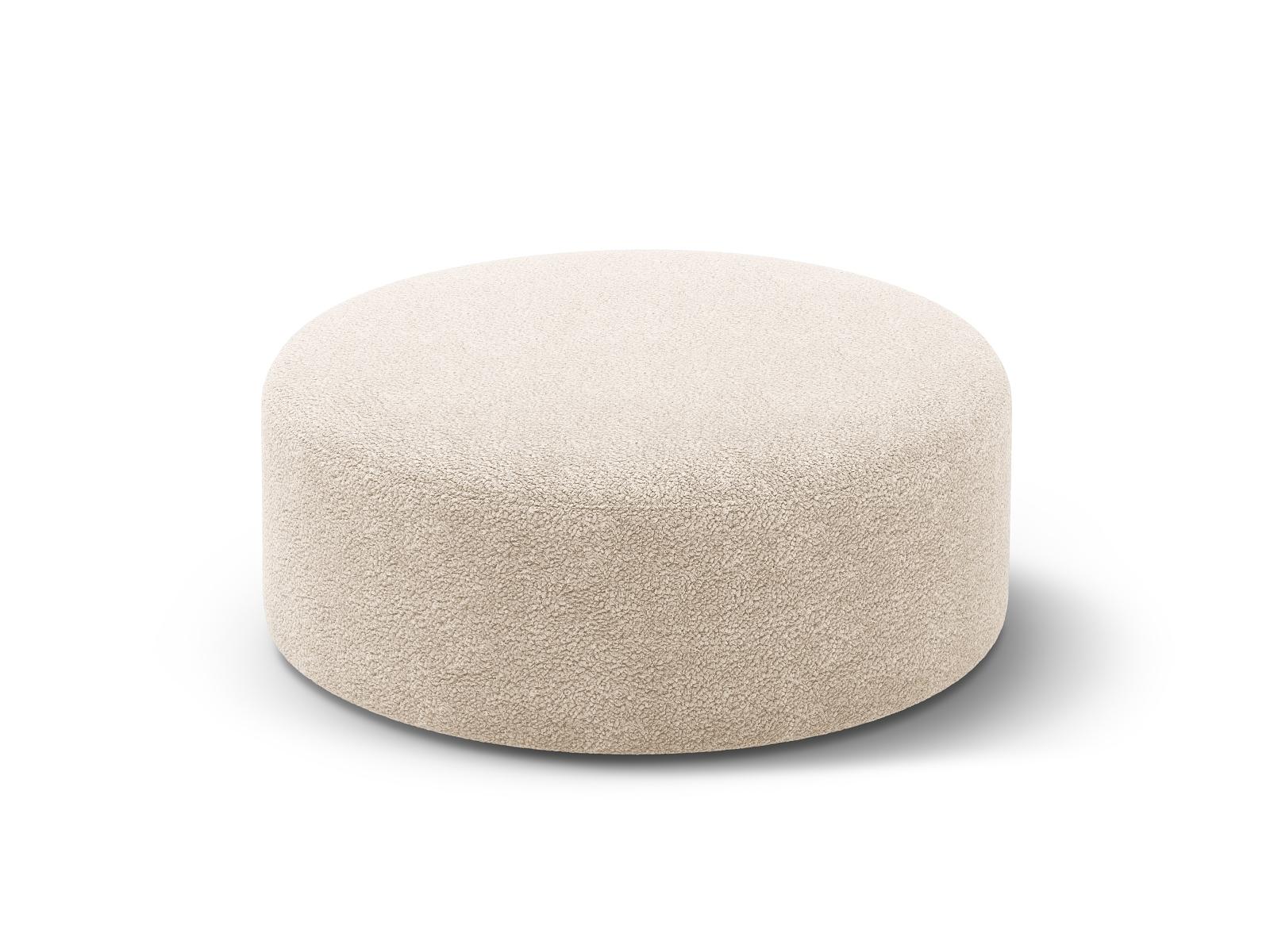 Pouf Dia Velvet 1-Seater Beige 1
