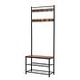Webberville Compact Wardrobe Brown 1