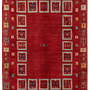 Rizbaf Gabbeh-Teppich Wolle Rot 0