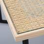 Couchtisch Wiener Geflecht Massivholz Braun 2