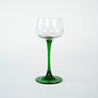 Wine glasses set Green 1970s 5