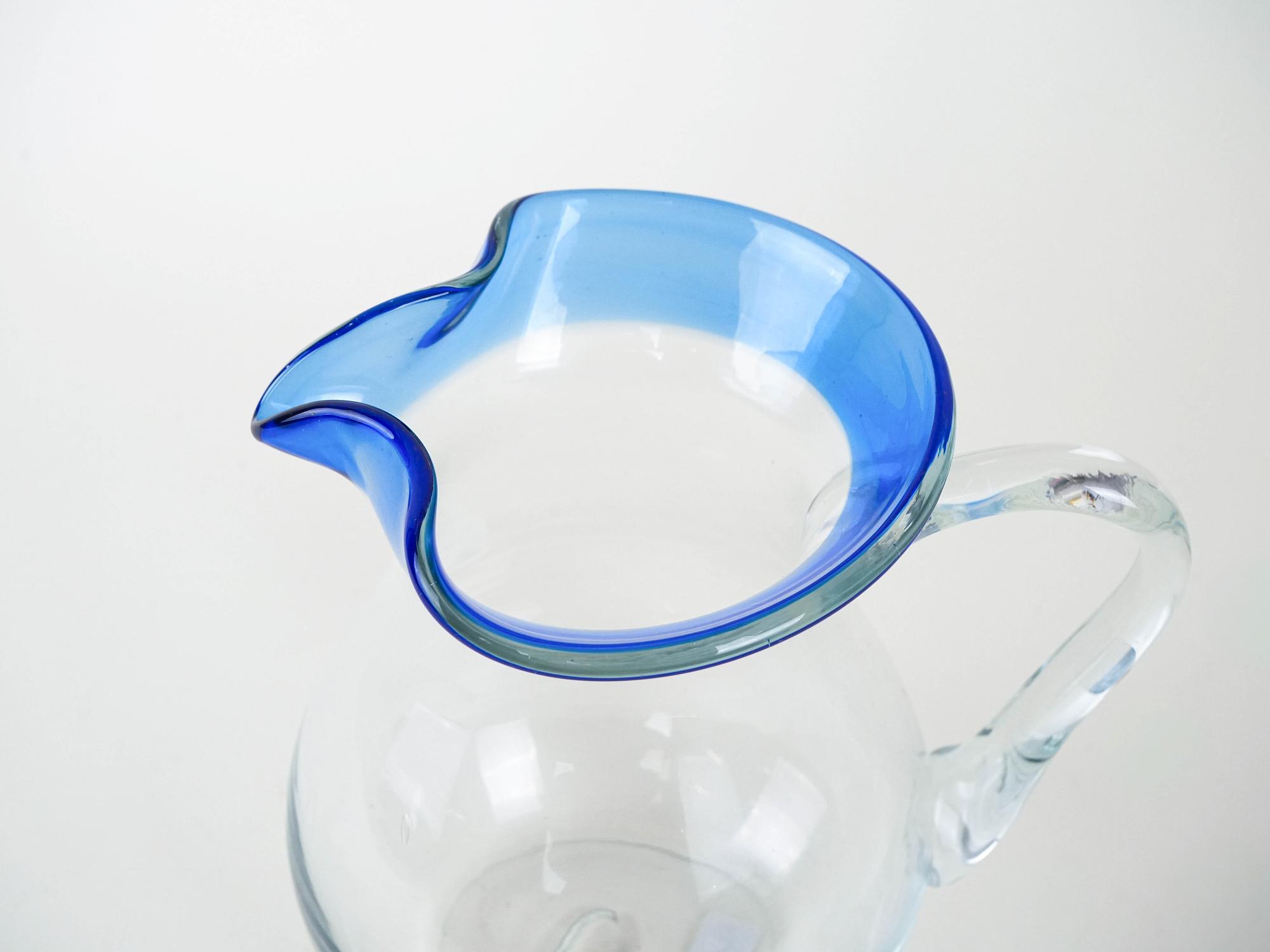 Glaskanne Transparent 1970er Jahre 5