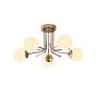 Lampada a sospensione Daisy a 5 luci 146-AV2 ferro vetro oro 2