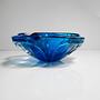 Vintage Bohemian Ashtray Blue 1970s 2