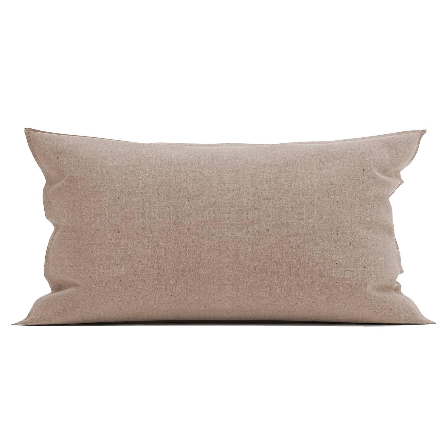 Franela I Kissenbezug Baumwolle Flanell Taupe 0