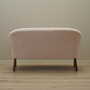 Vintage Sofa Textil Holz Creme 1970er Jahre 6