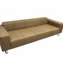 Groove Sofa 3-Sitzer Leder Braun 0