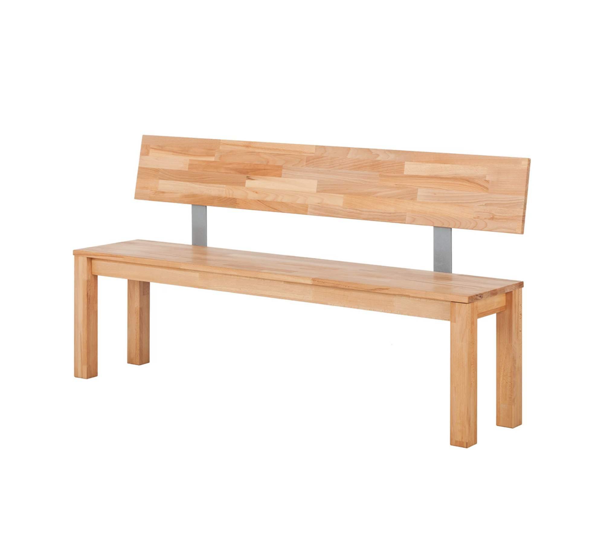 Sitzbank mit Lehne Buchenholz Massiv 0