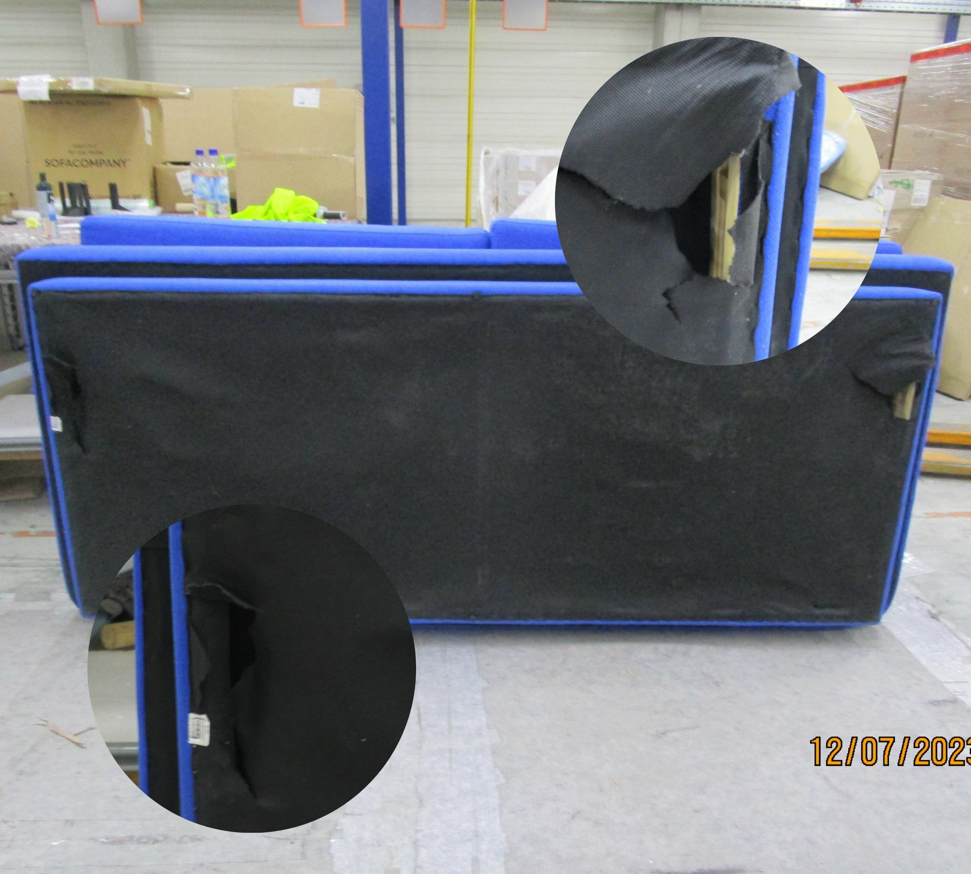 Emma Sofa 3-Sitzer Mark Cobalt Blue 7