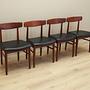 4x Vintage Dining Chair Teak Wood 1960s 2