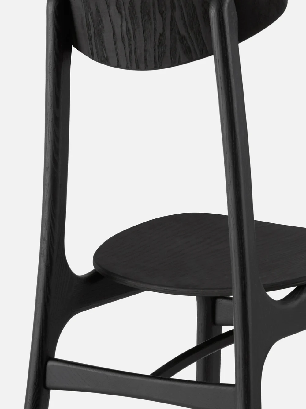 200-190 Stuhl Holz Schwarz 4