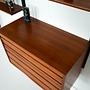 Modulregal Teakholz Braun 1960er Jahre 13