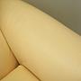 Sofa Leather Cream 1960s 13