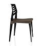Flecharo Dining chair Plastic Black Brown 5