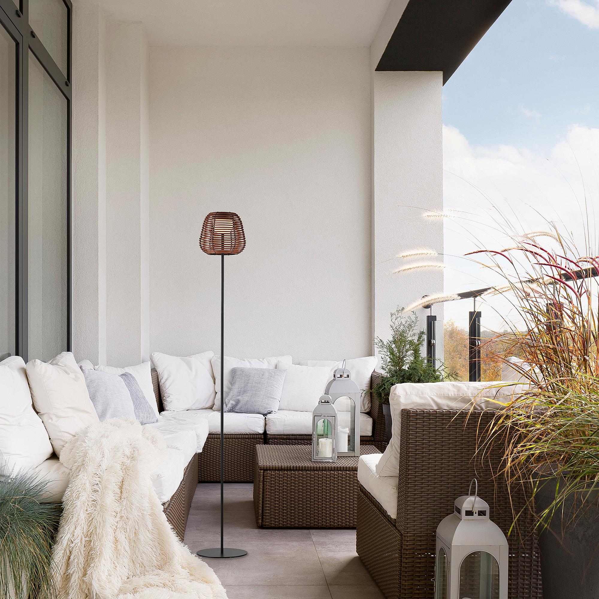 Askia LED floor lamp iron 1-light 2