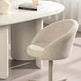 Armchair LECHER Set of 2 Cream White 4