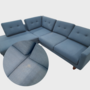 Conrad Sofa Récamiere Links Olena Midnight Blue 8