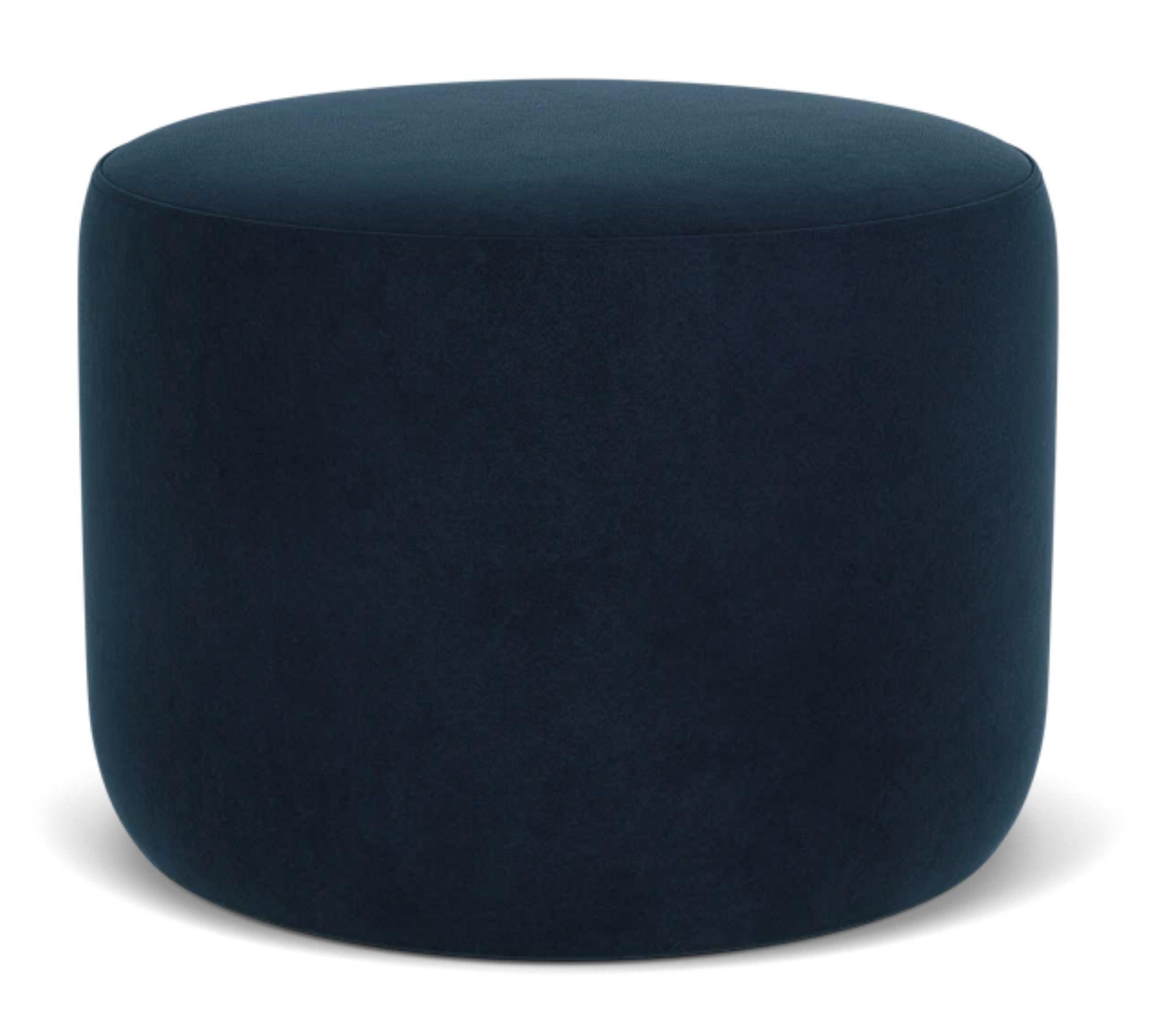 Pouf No. 9 Velour Lux Navy 2