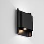 Polly LED Wall Light 2-Light Aluminum Black 3