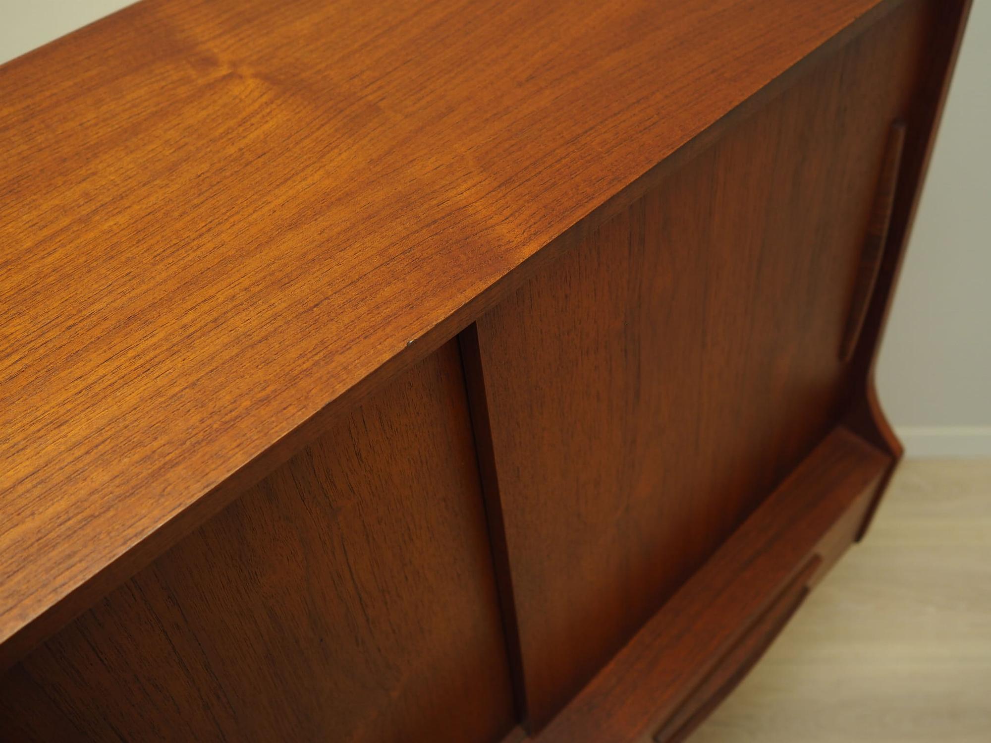 Vintage sideboard teak wood brown 1960s 12